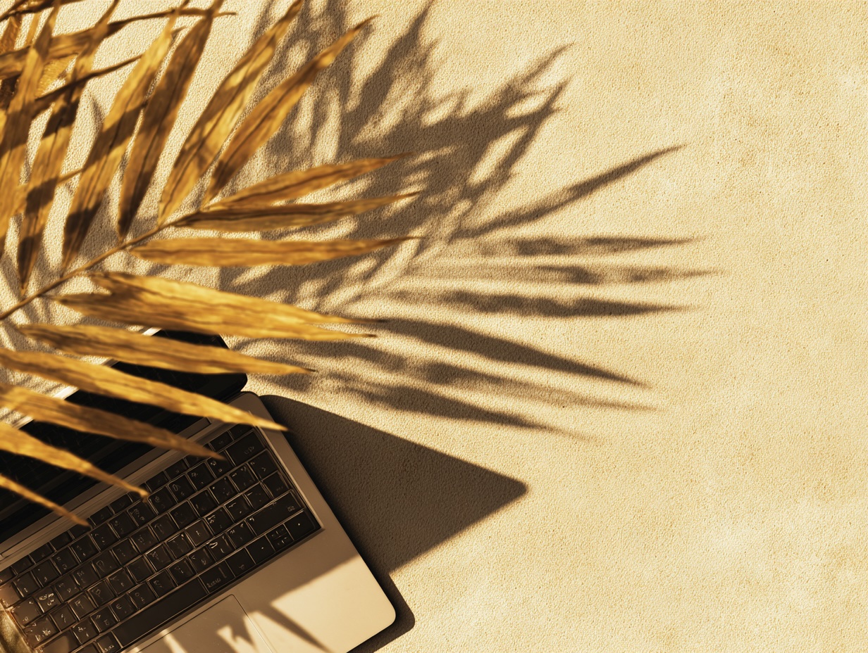 Website preview focused on laptop