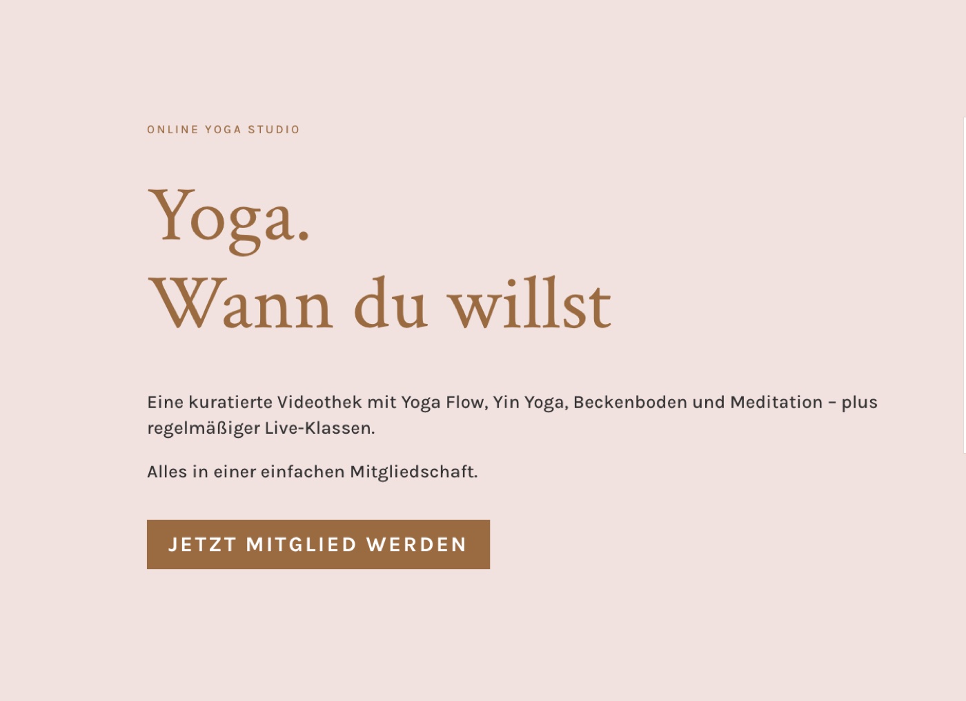 Anja Bodenstein online yoga platform
